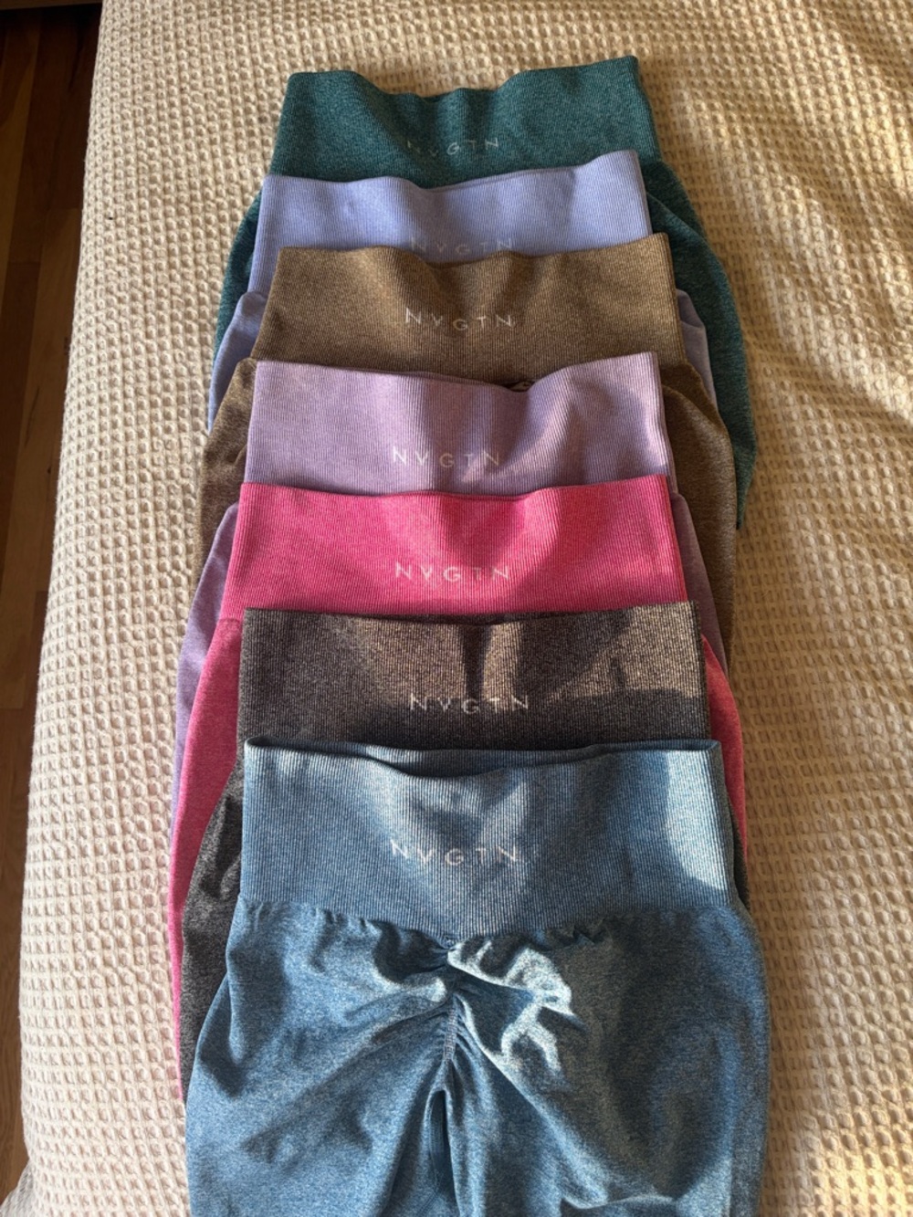 NVGTN Women's Athletic Shorts - Teal, Lavender, Brown, Pink, Gray, Blue